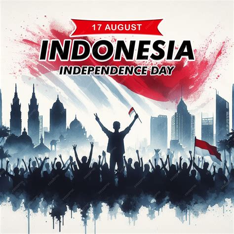 Premium Psd Indonesia Independence Day Greeting Poster Template And Dirgahayu Kemerdekaan