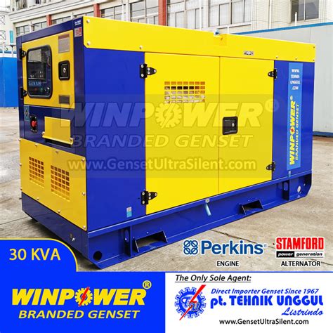 Genset Perkins 30 KVA Silent Stamford WP33P Jual Genset Jakarta