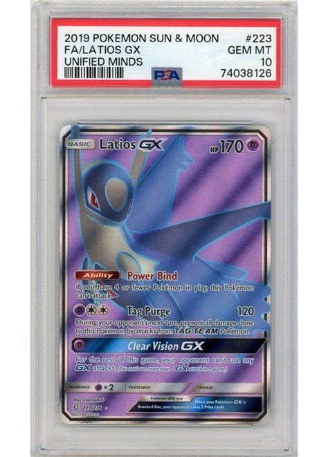 Latios GX PSA 10 Gradede pokemon kort på Pokemons dk