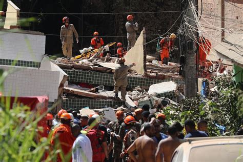 SOBE PARA NOVE NÚMERO DE MORTOS EM DESABAMENTO DE PRÉDIOS NO RIO DE