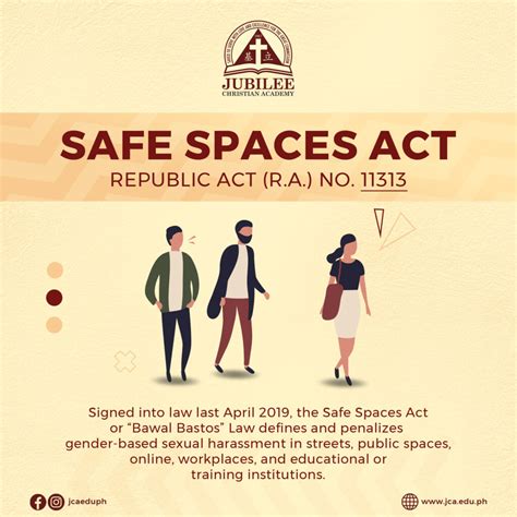 Safe Spaces Act Republic Act No Jubilee Christian Academy