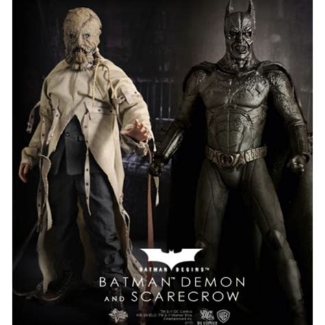 RARE MIB HotToys Batman Begins Th Scale Batman Demon Scarecrow Set Hot Toys Th