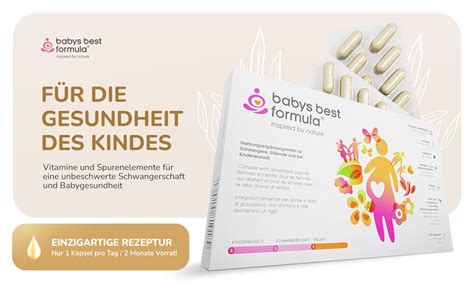 Babys Best Kinderwunsch Vitamine Schwangerschaft Vitamine