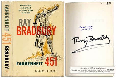 Lot Detail Ray Bradbury Signed First Edition Of Fahrenheit 451