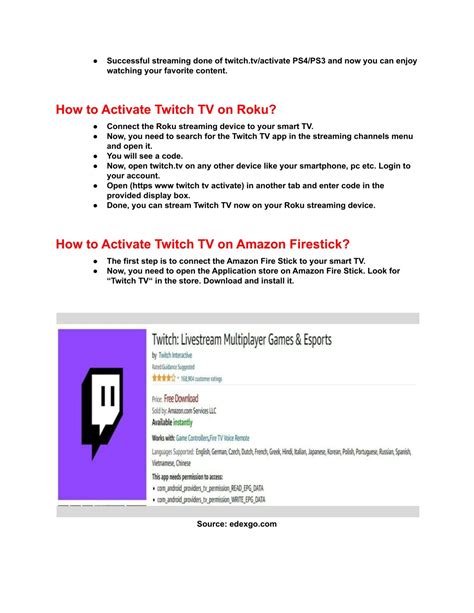 PPT Activate Twitch Using Twitch Tv Activate Code On TV PowerPoint