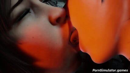 3D Lara Croft Lesbian Pussy Licking