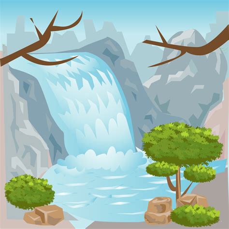 Air Terjun Vector Art Icons And Graphics For Free Download