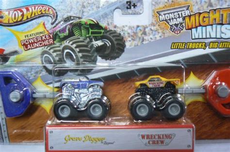 Buy Hot Wheels Monster Jam Mighty Minis Grave Digger The Legend Wrecking Crew By Mattel Online