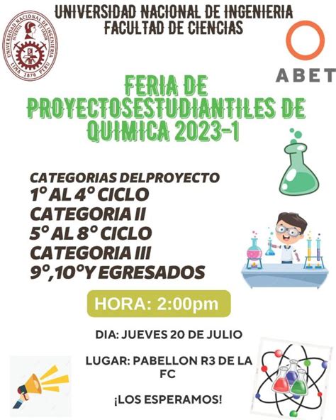 Fer A De Proyectos Estudiantiles De Qu Mica