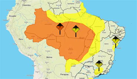 Inmet Coloca Sob Alerta 26 Cidades Risco De Chuvas Intensas Em MS