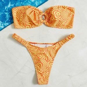 Princess Polly Swim Thong Strapless Brazilian Bikini Swim Beach Bunny Onde Mar Agua Bendita