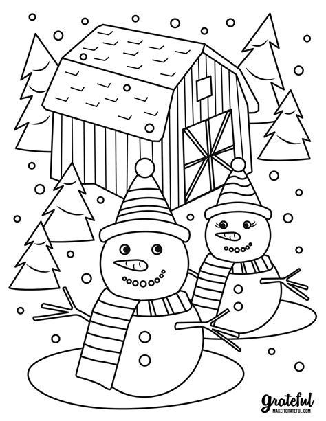 Xmas Coloring Pages For Kids