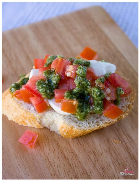 Caprese Bruschetta The Bubbly Hostess