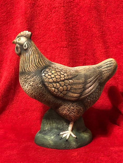 Dry Brushed Ceramic Hen Using Mayco Softee Stains Etsy