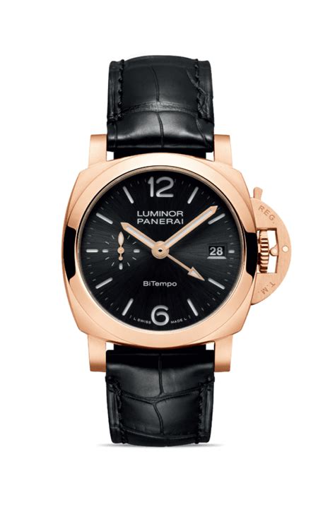 Panerai Luminor Quaranta Bitempo Shines In Goldtech Mrwatchmaster