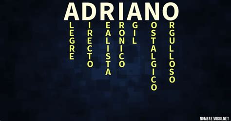 Significado Y Origen De Adriano