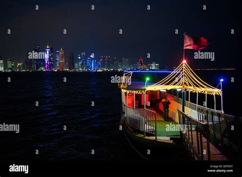 Qatar, Doha, skyline Stock Photo - Alamy