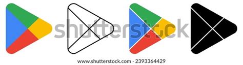 Google Play Store Logo Design Can Stock Vector (Royalty Free ...