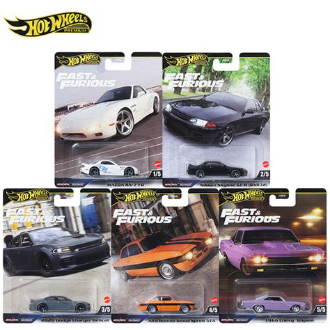 Машинка коллекционная Mattel Hot Wheels Fast Furious 2024 HNW46 5 шт в комплекте купить на