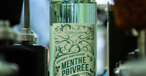 Liqueur Menthe Poivr E Distillerie Artisanale Nusbaumer