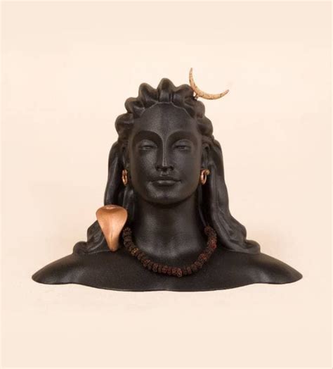 Adiyogi Shiva 6 Inch Metal Statue Miniature Of 112 Feet Adiyogi