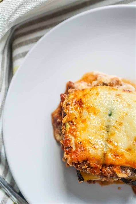 Keto Lasagna with Zucchini Noodles [Recipe] - KETOGASM