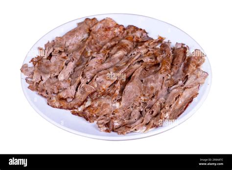 Meat Doner Kebab Turkish Doner Kebab Isolated On White Background