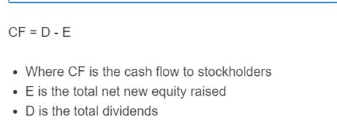 Cash Flow To Stockholders Calculator Calculator Academy