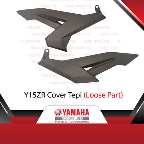 ♥yamaha Original Y15zr Y15 V1 V2 Body Cover Set Tepi Side Hitam Mati Matt Black B17 F1711 00