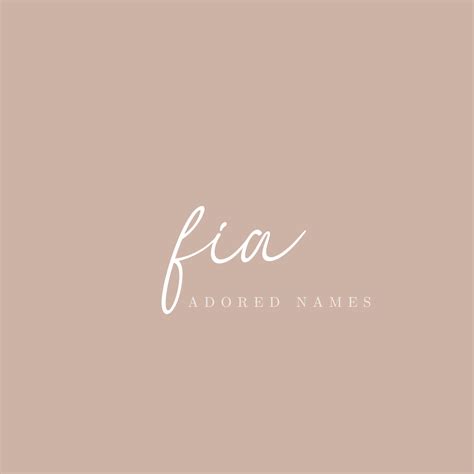 Fia Name Meaning — Adored Names