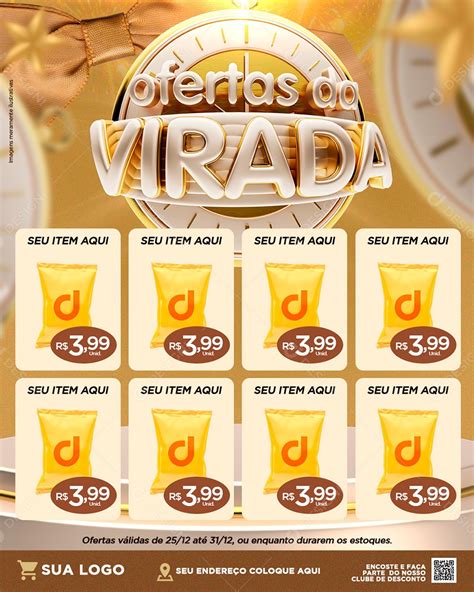 Encarte Ofertas da Virada Social Media PSD Editável download Designi