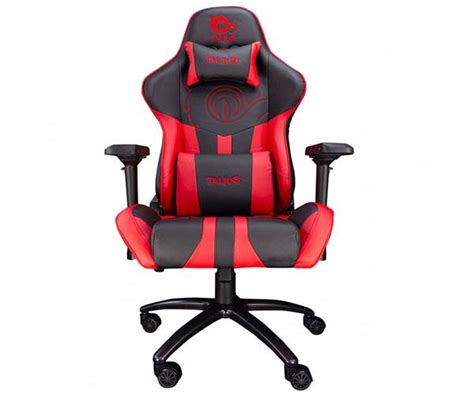 Silla Talius Gaming Viper Negra Roja Apoya Brazos D Base Metal