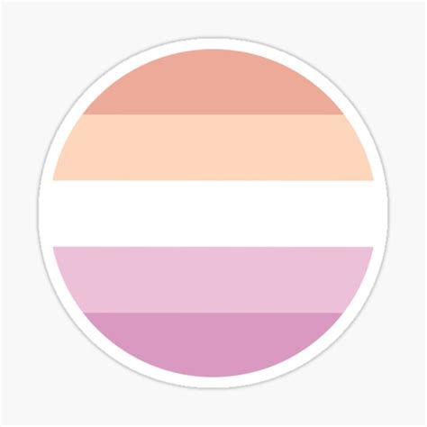 Pastel Lesbian Pride Sticker For Sale By Ebenuke Redbubble