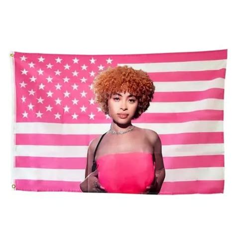 Ice Spice Flag Tapestrypink Ice Spice Poster American Flags 3x5 Ft