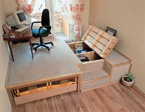 podium-v-komnate-09 | Bedroom design, Space saving furniture, Home ...