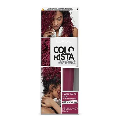 Cabello Burdeos Colorista Wash Out Coloring De Loréal Paris