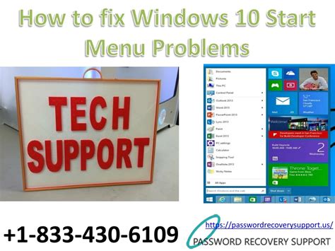 Ppt 1 877 637 1326 How To Fix Windows 10 Start Menu Problems Powerpoint Presentation Id 8303010