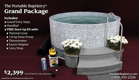 Portable Baptistry Packages | Baptism, Church design, Church stage design