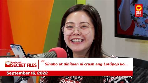 Raqis Spg Secret Files September 16 2022 Love Radio Manila Youtube