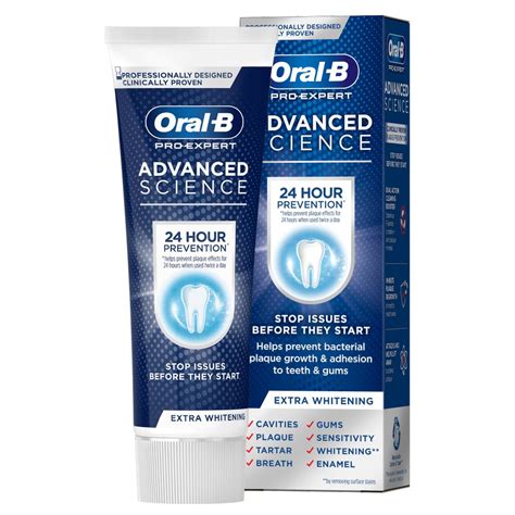 Oral B Pro Expert Advanced Science Extra White Toothpaste 75ml Wilko