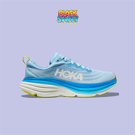 Jual SEPATU LARI PRIA HOKA ONE ONE BONDI 8 AIRY BLUE DIVA BLUE 1123202