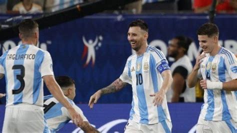 Timnas Argentina Hajar Kanada Gol Sentuhan Messi Bawa Tango Ke Final