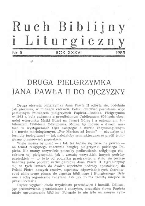 PDF Druga pielgrzymka Jana Pawła II do ojczyzny