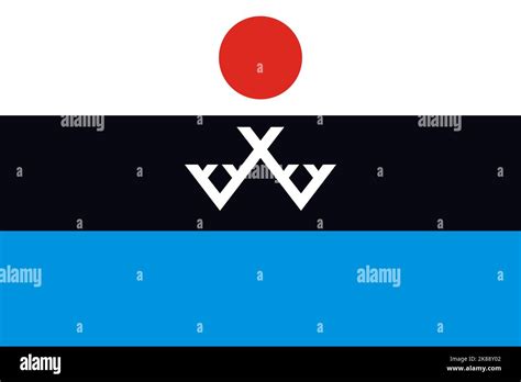 flag of Chukotko Kamchatkan peoples Evenks. flag representing ethnic ...