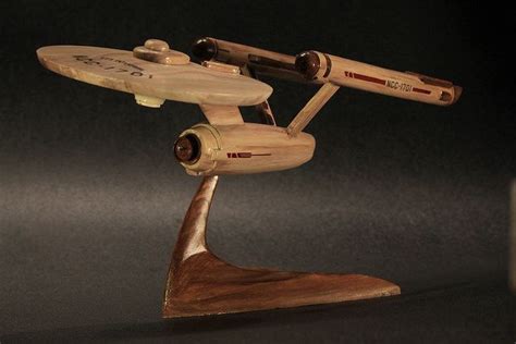 Star Trek Tos Enterprise Sculpture Star Trek Tos Staining Wood Star