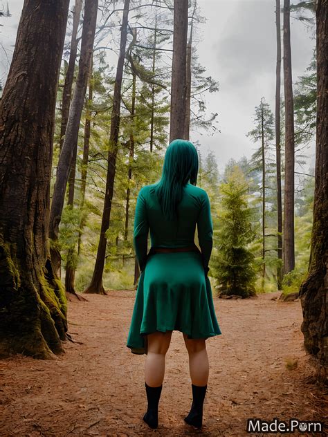 Porn Image Of Seduction Soft Light Big Hips Green Hair Fairer Skin High Heels Tanned Skin