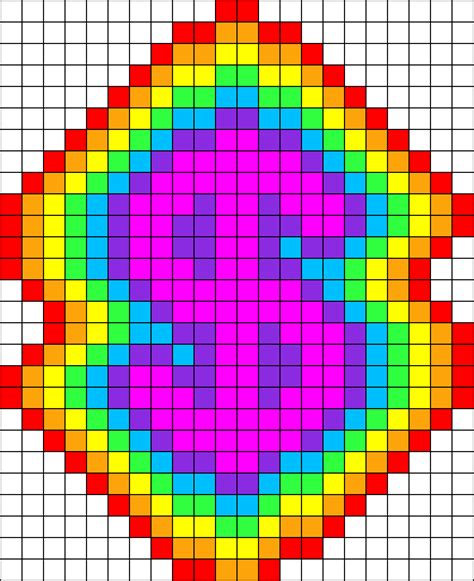 Weee Rainbow Money Perler Bead Pattern Bead Sprites Misc Fuse Bead