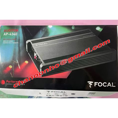 Focal AP 4340 Auditor Series 4-channel car amplifier — 70 watts RMS x 4 ...