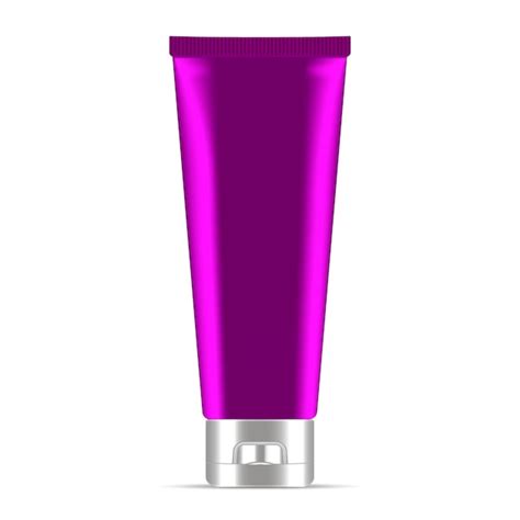 Creme Roxo Ou Tubo Cosm Tico De Pomada Realista Vetor Premium