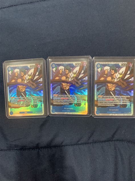 Aramaki Op06 043 Sr Wings Of Captain One Piece Tcgccg English X3 Ebay